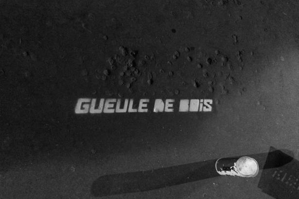 Pochoirs réalisés sur les trottoirs de Paris