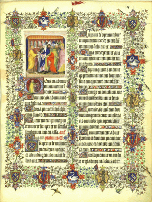Construction d'une mise en page au Moyen-Âge.