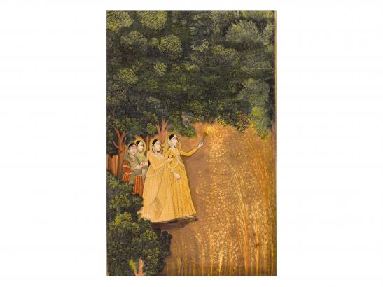 Mir Kalan Khan, Ladies Playing with Fireworks, 1780