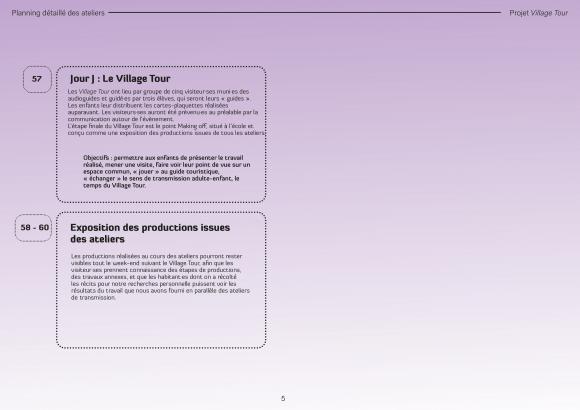 Planning Village Tour 5/9