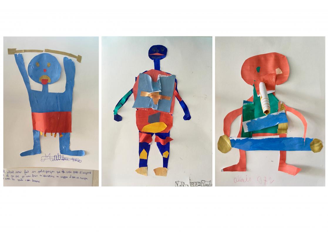 Collages/costumes des enfants